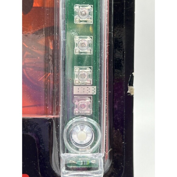 Brightz Red LED Bicycle Light Beam with 1-Constant & 3-Flash Mode Settings New - Picture 3 of 6